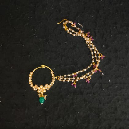 Kundan Polki Nath - Traditional Bridal Jewelry