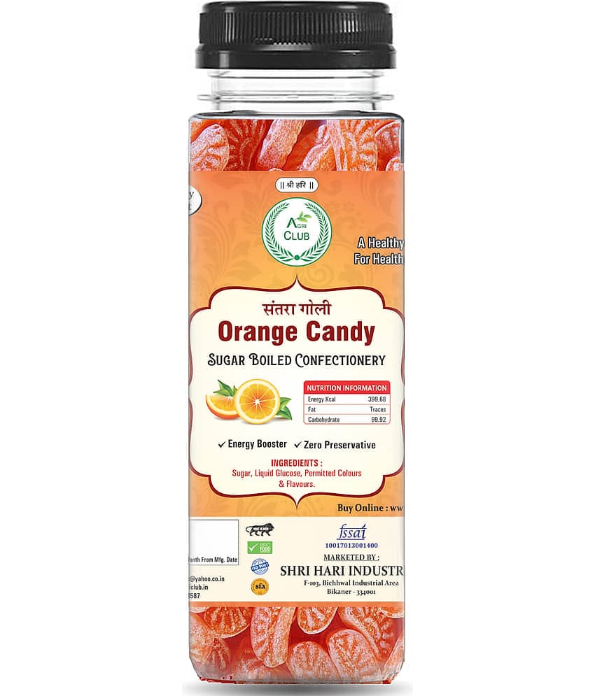 AGRICLUB Orange Candy Mint 120 gm Pack of 2