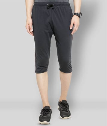 Uzarus - Grey Cotton Blend Men's Three-Fourths ( Pack of 1 )