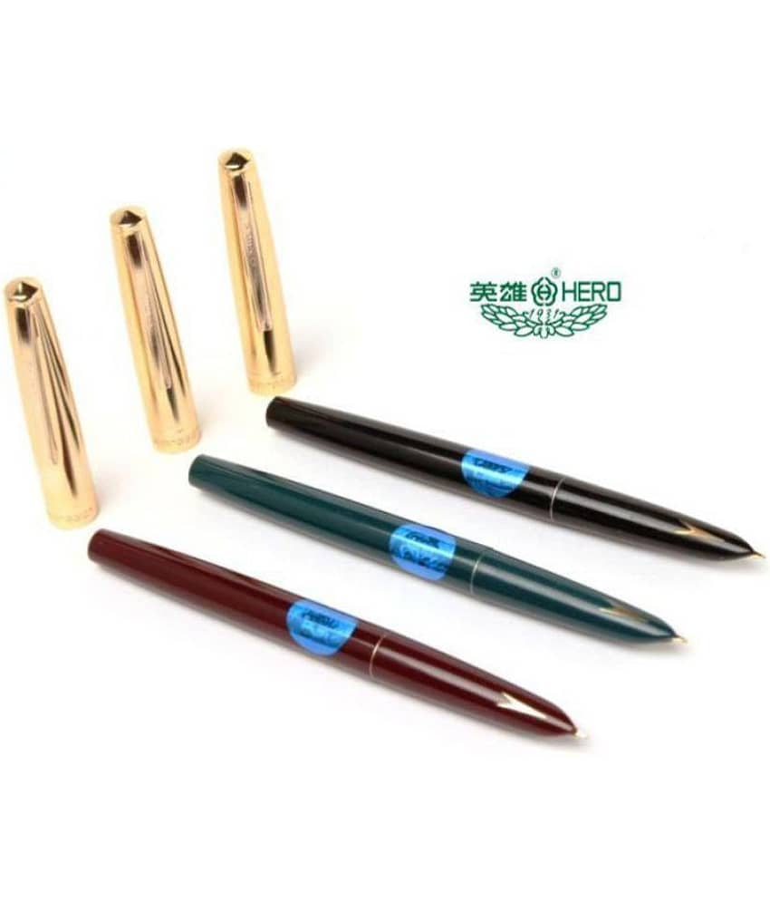 Srpc - Multicolor Fine Line Fountain Pen (Pack of 3)