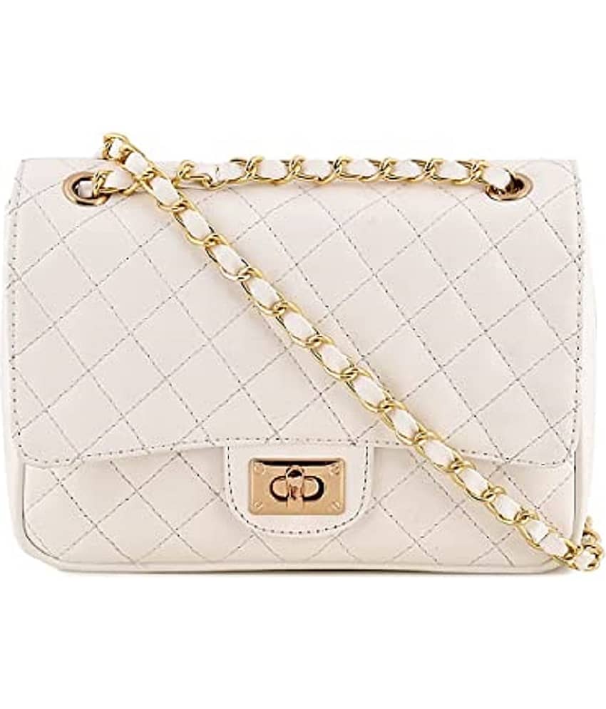 SAKWOODS Sling Bag PU Set of 1 ( White )