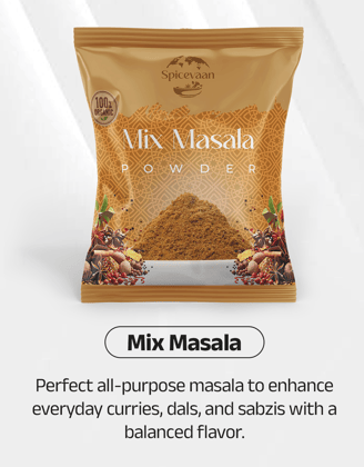 Spicevaan Mix Masala Powder (100g) | 100% Organic & Aromatic Blend of Whole Spices | Perfect for Indian Curries and Sabzis