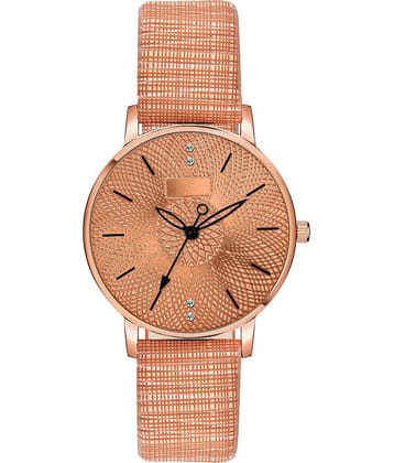 Trex Brown PU Analog Men's Watch