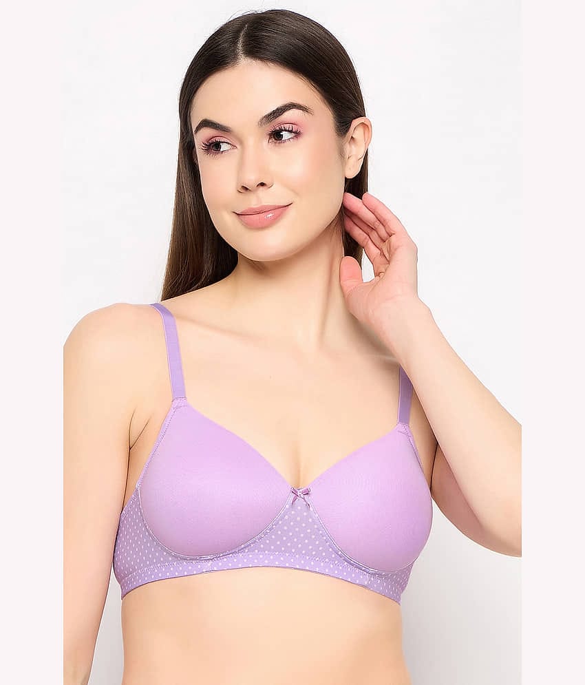 Clovia Nylon Women's T-Shirt Bra ( Purple ) BR6897A12