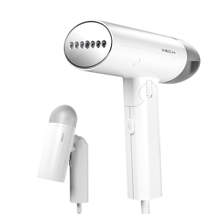 XECH Foldable Garment Steamer for Clothes | 1200W Handheld Portable Clothes Steamer | Travel Fabric Steamer | Vertical & Horizontal Steam | 150ml Tank (Jetsteam) XECH Foldable Garment Steamer for Clothes | 1200W Handheld Portable Clothes Steamer | Travel