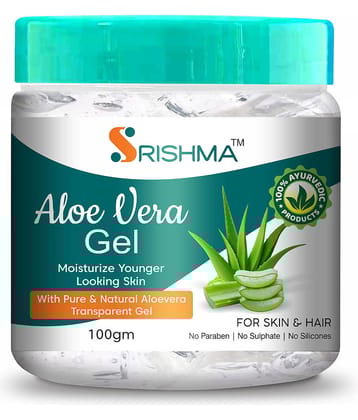 Srishma Aloe Vera Gel | Moisturizing | Remove Dead Skin | Natural glow (100 g)