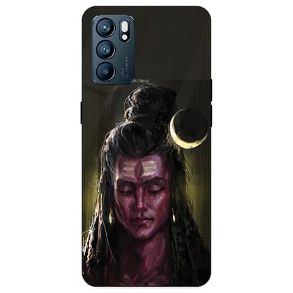 Lord Shiva - Glass Case For Oppo Models-Oppo A3