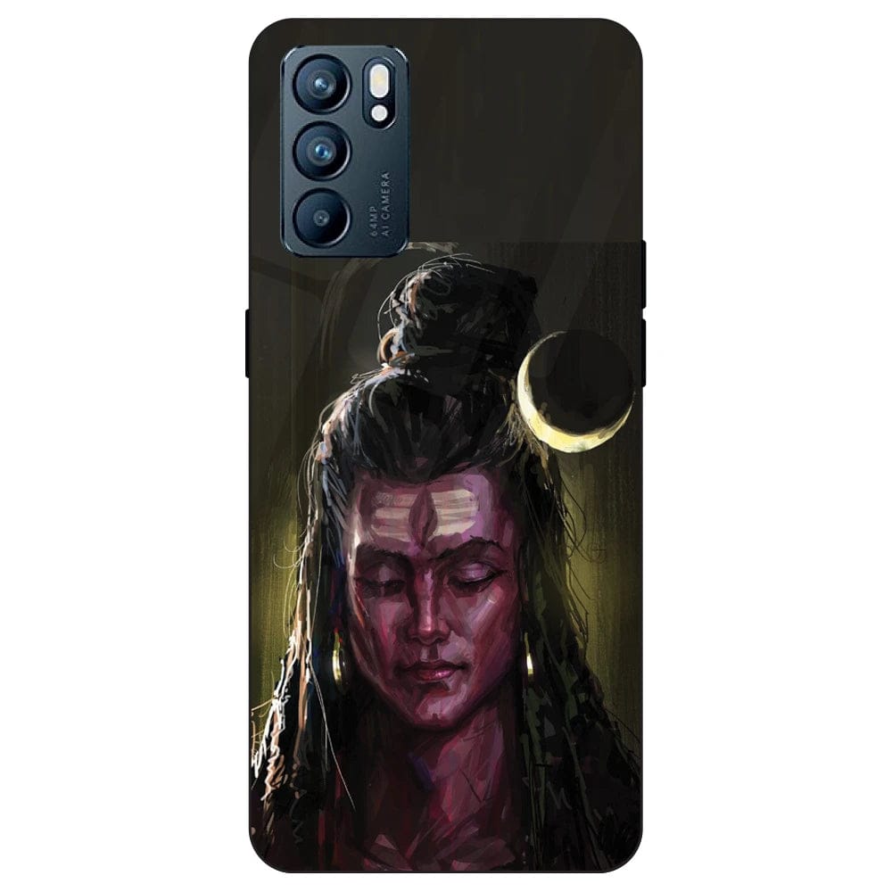 Lord Shiva - Glass Case For Oppo Models-Oppo A3