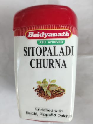 Baidyanath Asli ayurved Sitopaladi Churna Enriched with Elaichi, pippali & dalchini 