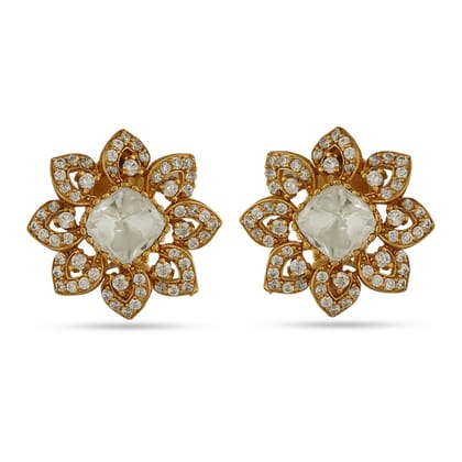 Intisar - Polki stud earrings