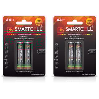 Smartcell AA Ni-MH Rechargeable Batteries 2500mAH Pack of 4