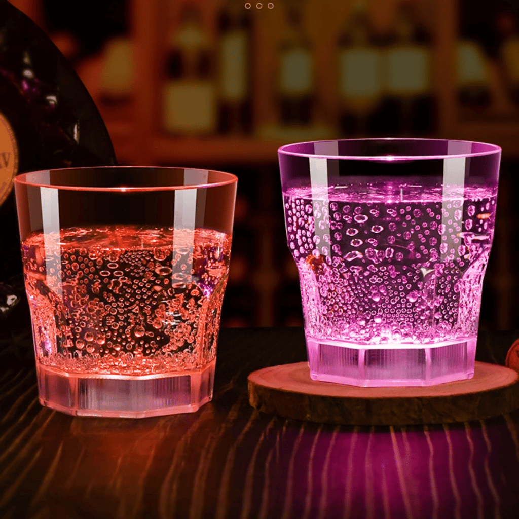 LED Whiskey Glasses that Glows in the Dark / Liquid Activated / Reusable - 1 PC - Party and Festive Needs | Buy online on ZillyBuy