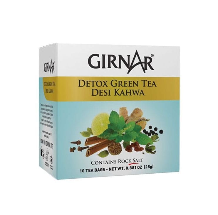 Girnar Green Tea - Detox / Desi Kahwa, 10 Sachets