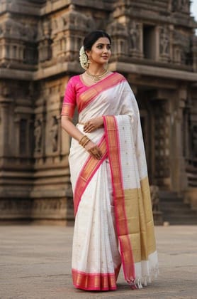 Aura Silk Saree with Zari Work