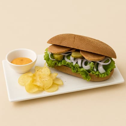 Freshly Made Three Chicken Sandwich