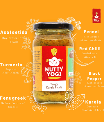 Nutty Yogi Tangy Karela Pickle 200 g
