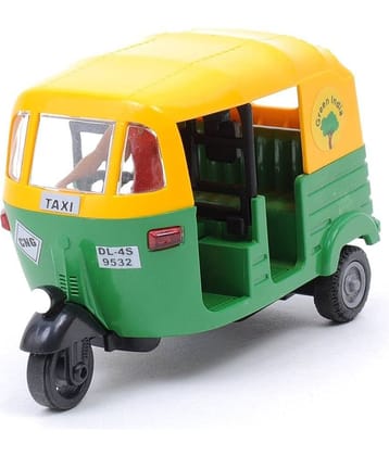 Plastic Pull Back Auto Rickshaw, Number of Pieces: 1, Multicolour