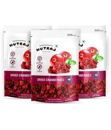Nutraj Sweet & Tart Sliced Cranberries 540g (180g X 3)