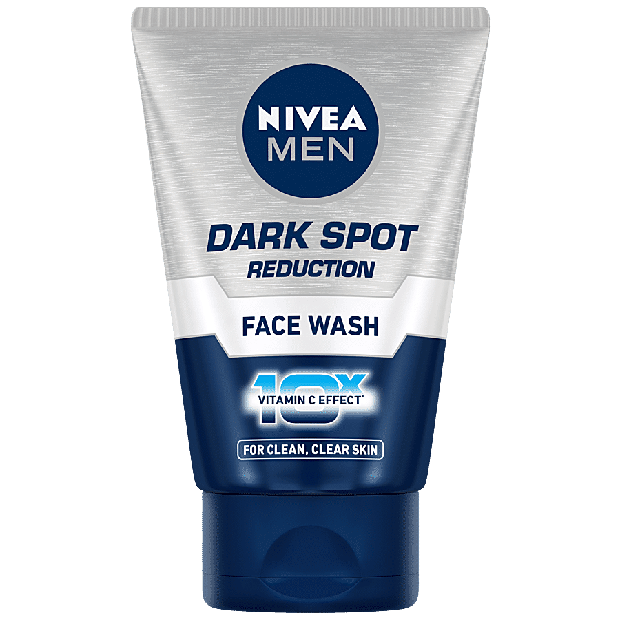 Nivea Men Dark Spot Reduction Face Wash For Clean & Clear Skin With 10X Vitamin C Effect, 50 G