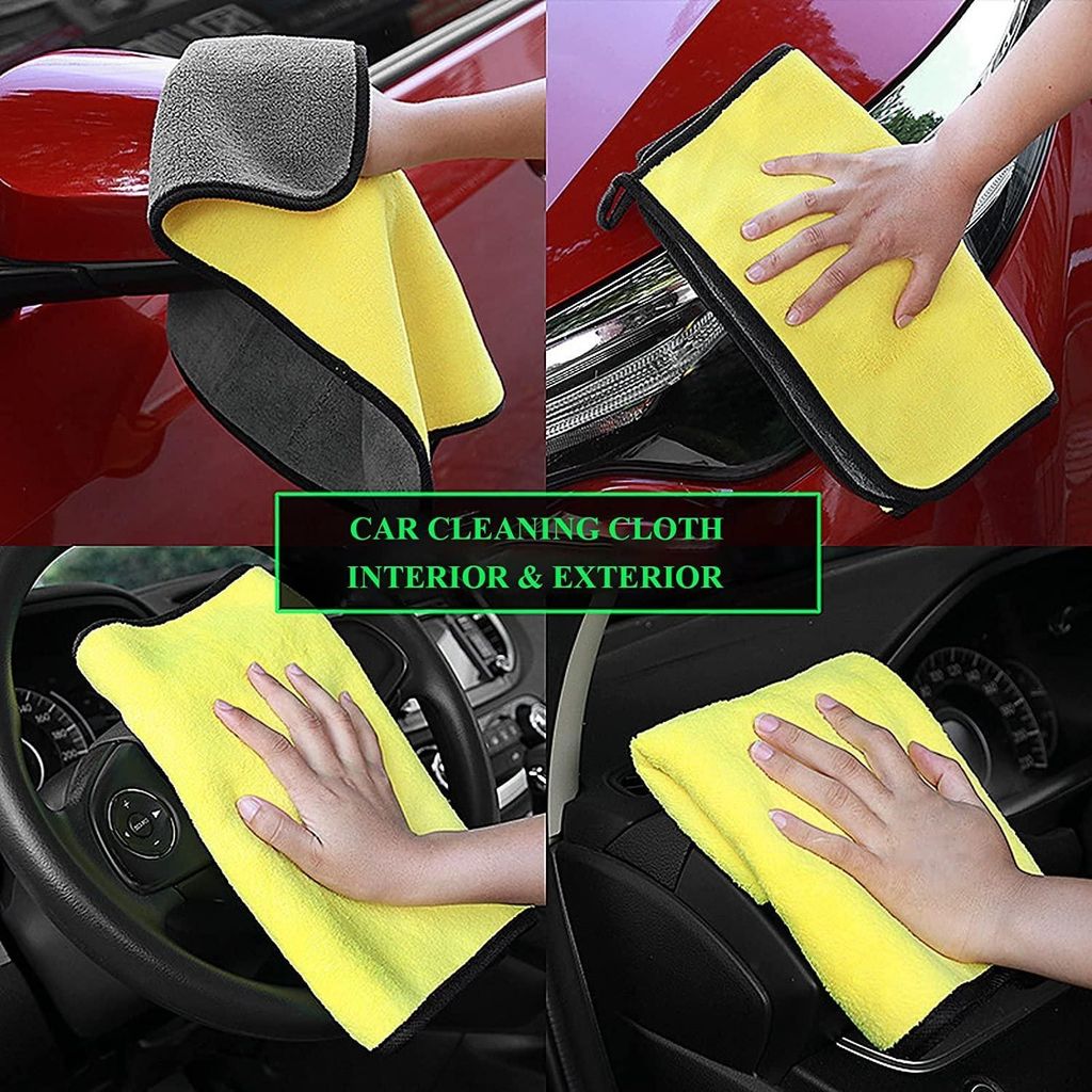 Premium Microfiber Car Detailing Towel - Dual-Sided & Super Absorbent