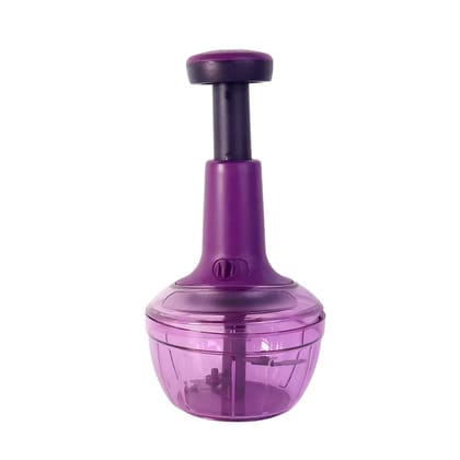 Supermom Manual Push Vegetable Chopper 650 Ml 1 Pc (Purple) Supermom Manual Push Vegetable Chopper 650 Ml 1 Pc (Purple)