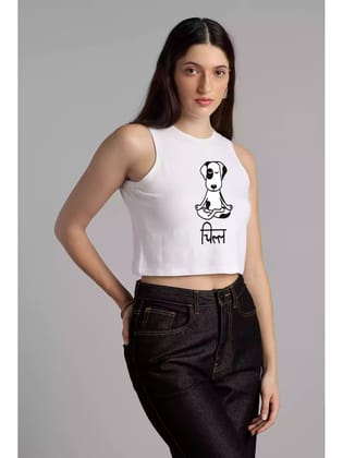 Chill - Sukhiaatma High Neck Sleeveless Fitted Top-M- 34