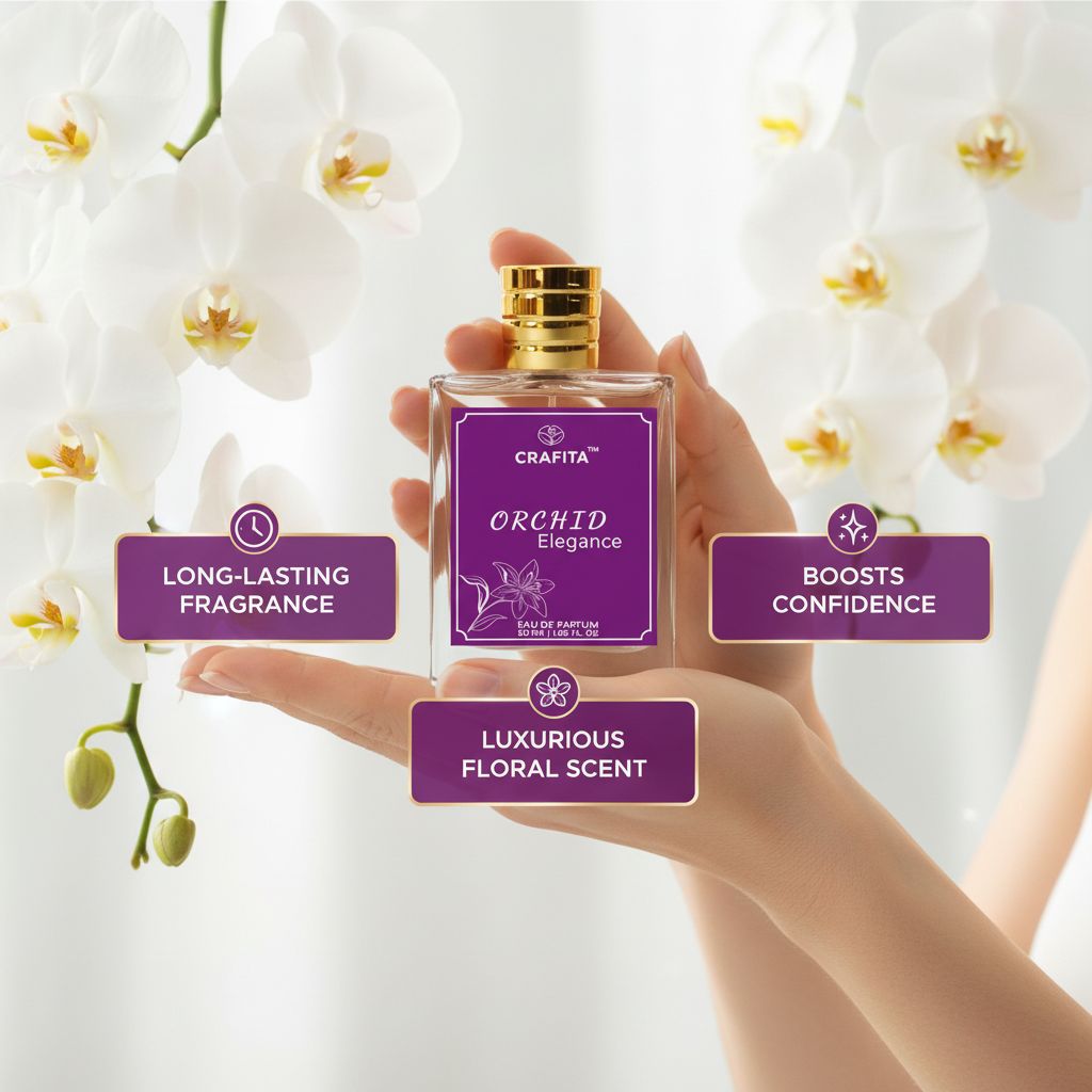 Orchid Elegance Fragrance | Unisex with Long Lasting Perfume - 50 ml (For Men & Women)