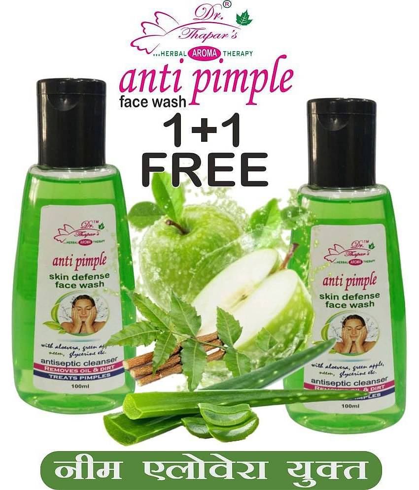Dr. Thapar'S Anti Pimple Face Wash Neem/Alvr 1+1 Free Liquid 200 Ml