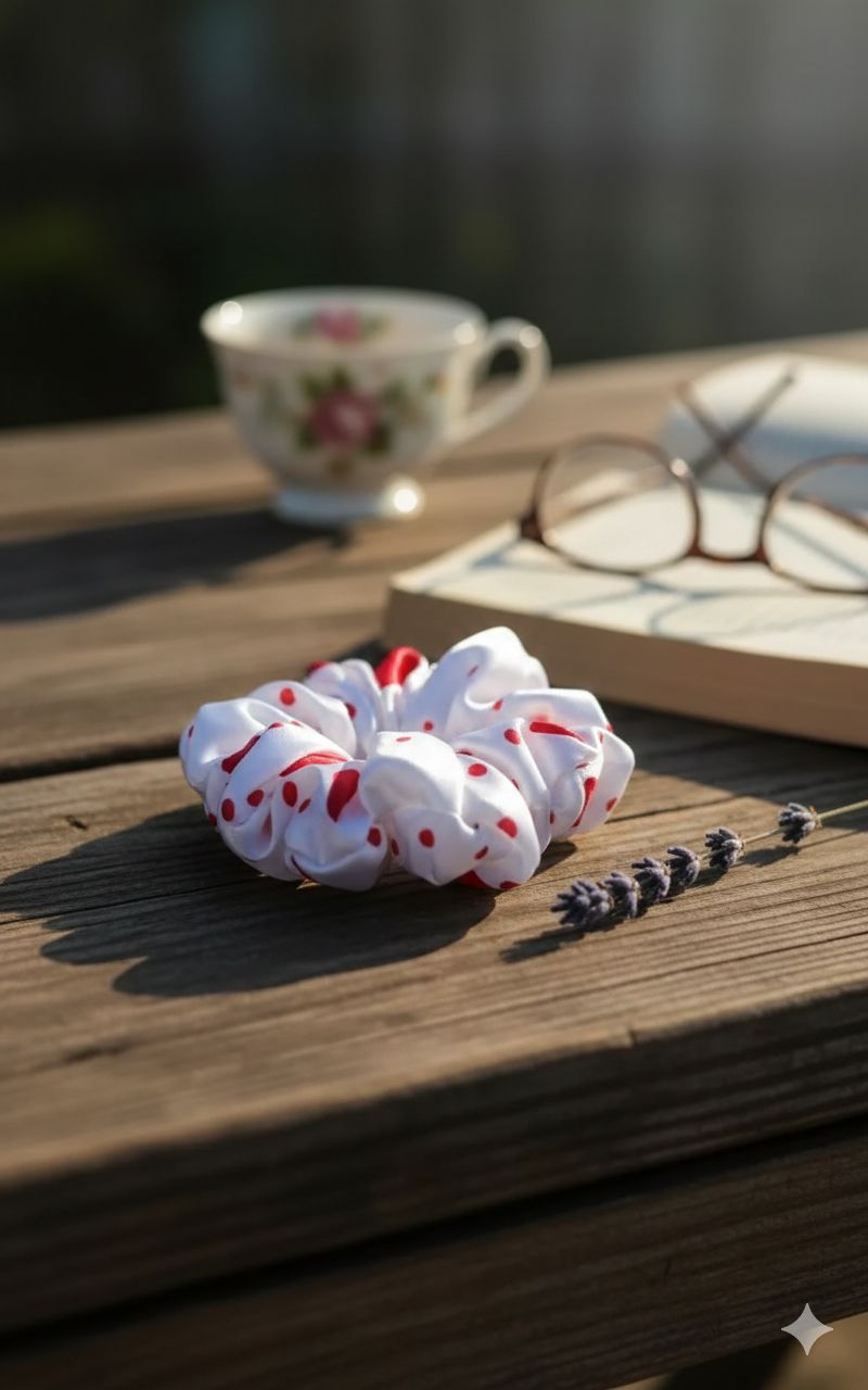 Artful Threads Luxuriously Soft Satin Scrunchies Set of 5  Single pc