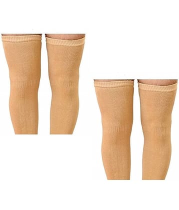 Penyan™ Knee Warmers, Woolen Knee Cap | Unisex | Elastic Support | Fully Stretchable (Skin) - 2 Pair