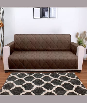 Cortina 3 Seater Velvet Sofa Cover ( Pack of 1 )