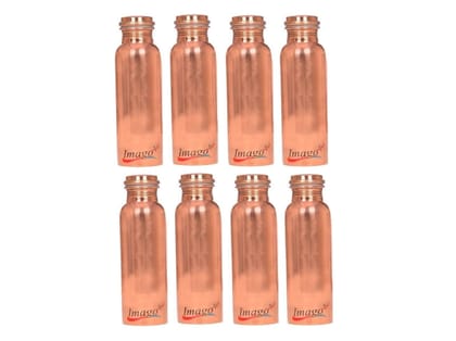 Imago Plain Copper Bottle 1L (Pack of 8)