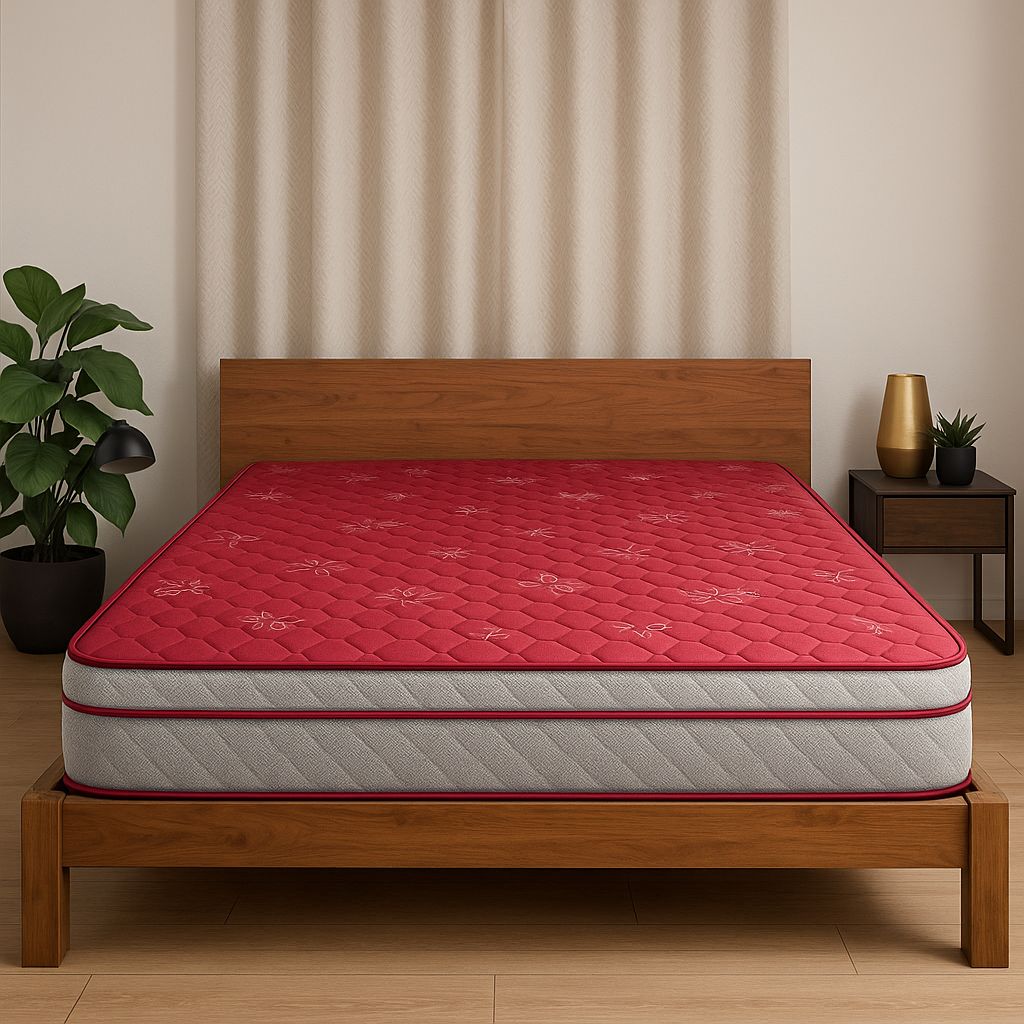 COIRFIT LUXURINO Pillow Top with ISPT Tech. 8 inch King Bonnell Spring Mattress (L x W. 72 inch x 72 inch)