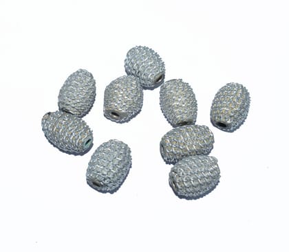 Handmade Kashmiri Beads use for jewelry makings, KASM-59-Per Packet of 25 Pcs / 18X15 MM