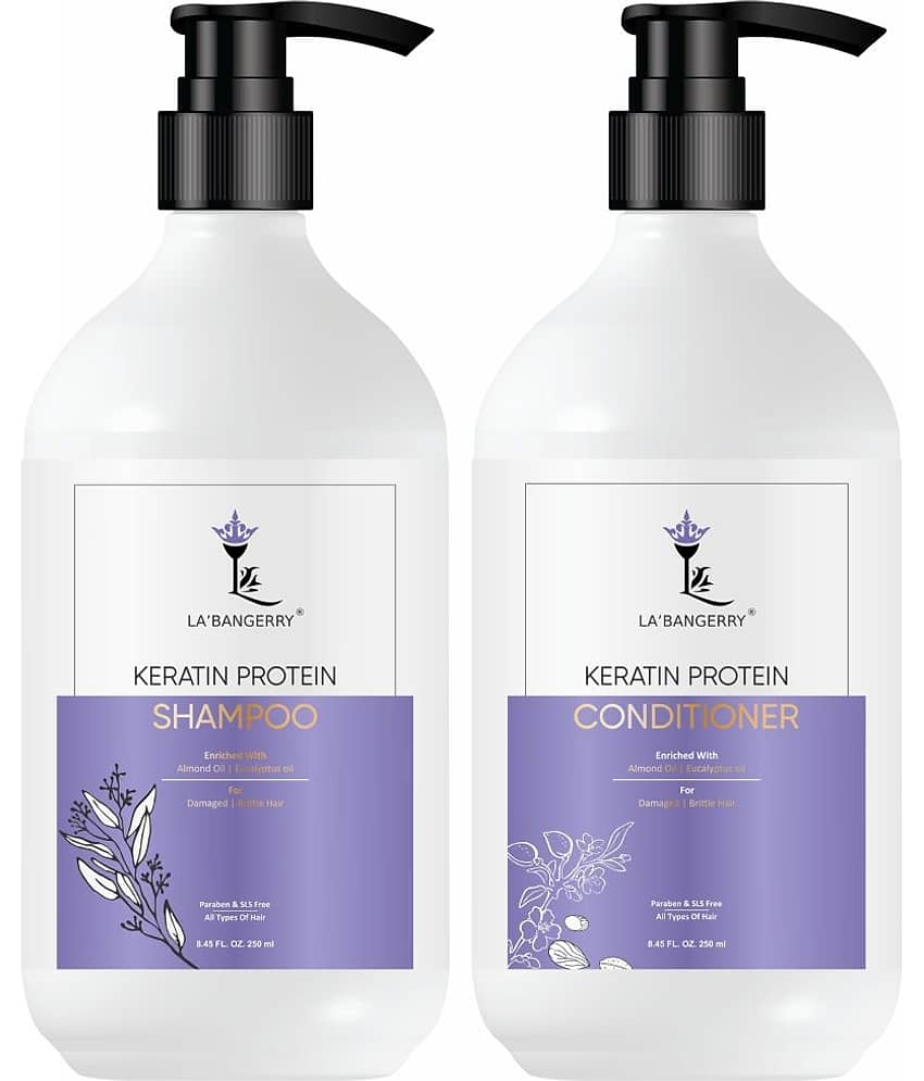 LA'BANGERRY Keratin Protein Shampoo & Keratin Protein Conditioner Combo - 500ml