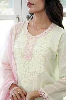 Pink Dupatta-Free Size / Pink