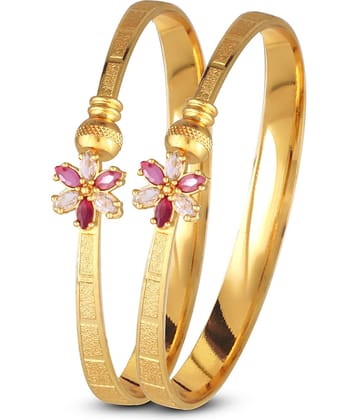 Vighaharta Gold Bangle ( Pack of 2 )