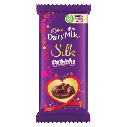 Cadbury Silk Bubbly Chocolate Bar 120 Gm