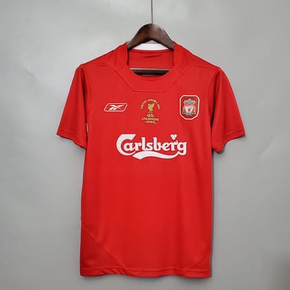 Liverpool 2005 Champions League Final Home Retro Jersey-S