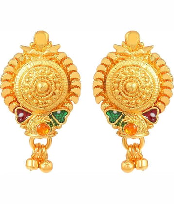 ADMIER Yellow Stud Earrings ( Pack of 1 )