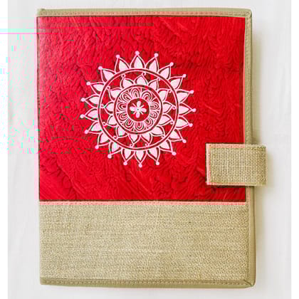 Himadri Emporium Ultra Premium RED White Jute File Folder