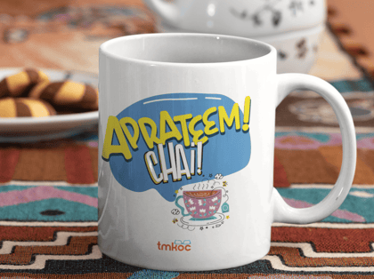 Taarak Mehta Ka Ooltah Chashmah|Ceramic Printed White Coffee Mug 325ML