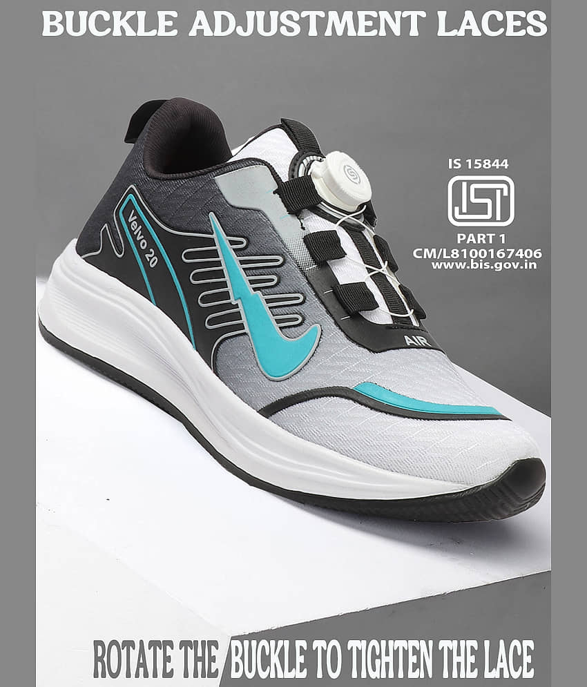 Clymb VIBE 7 GREY Light Grey Men's Sports Running Shoes