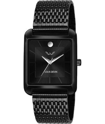 LOUIS DEVIN - Black Metal Analog Men's Watch