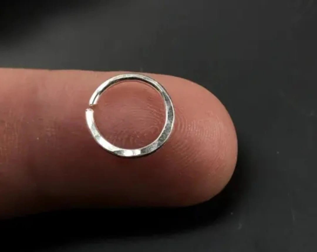 Moonbeam Nose Ring Silver Nose Ring for Women And Girl Silver Pack of 01