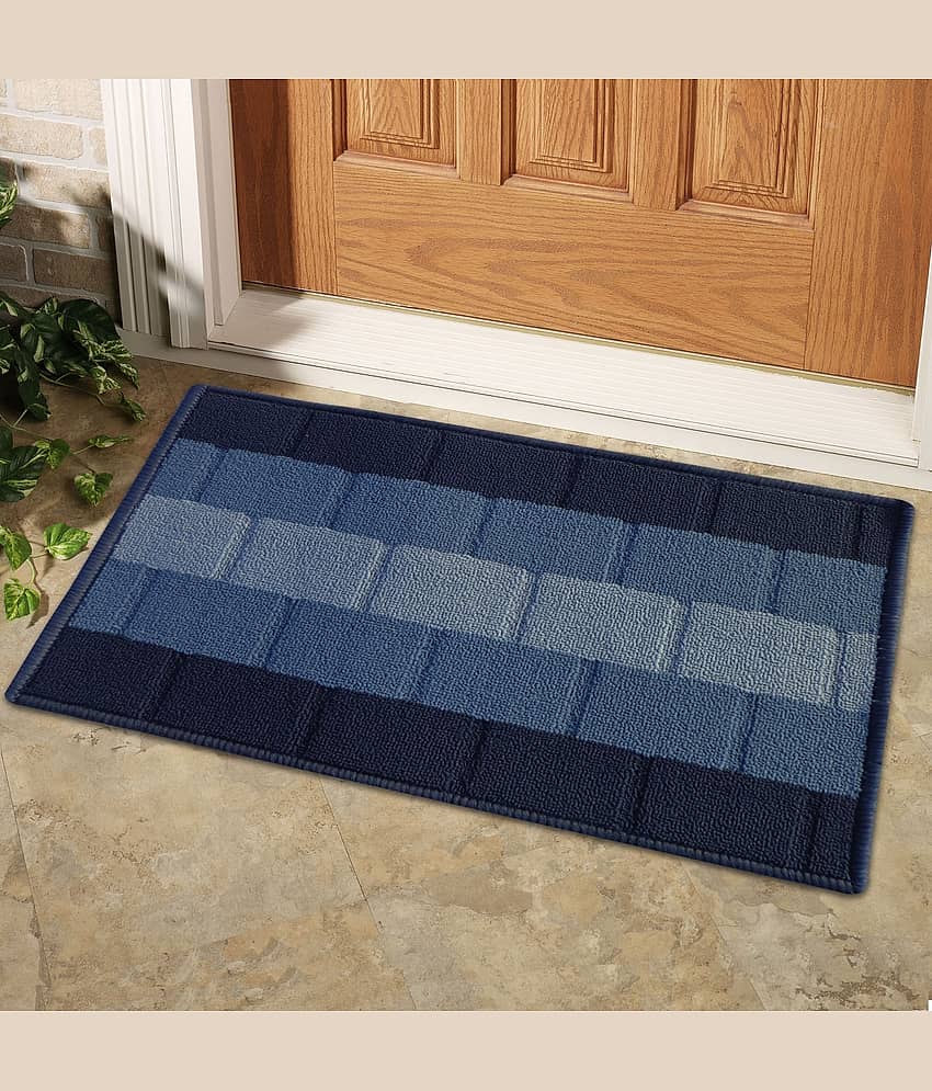 Status - Anti-skid Polypropylene Door Mat ( 58 X 30 cm ) Single - Blue