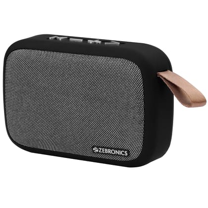 ZEBRONICS Zeb-Delight 3 Watt Wireless Bluetooth Portable Speaker (Gray) ZEBRONICS Zeb-Delight 3 Watt Wireless Bluetooth Portable Speaker (Gray) - Grey