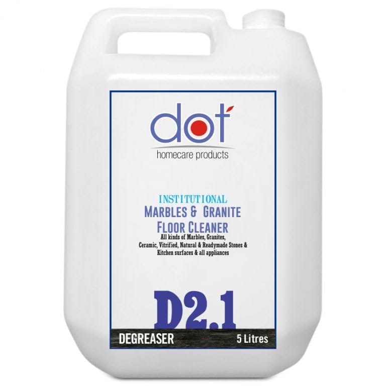 DOT Marbles, Granite Floor Cleaner 5 Litres | Degreaser | Indian and Imported floorings, fiberglass sinks, kitchen surfaces, heavy oil stains