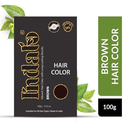 Indalo Ammonia-Free Brown Hair Color for Your Best Look - 100g