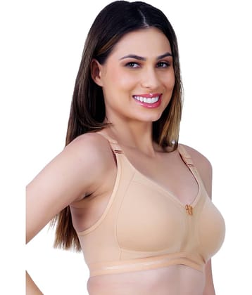 Ladyland Pack of 1 Cotton Blend Non Padded Everyday Bra For Women ( Multicolor )